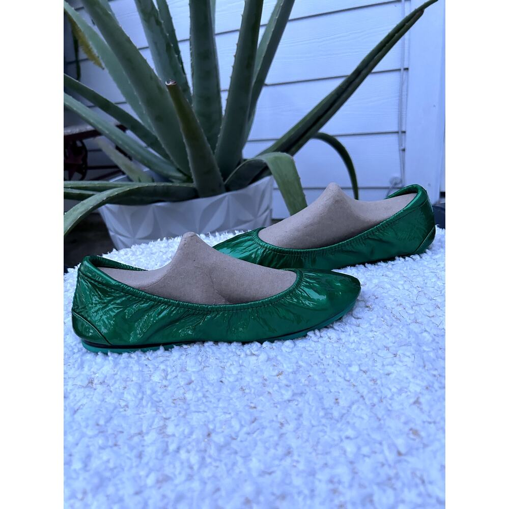 Tieks by Gavrieli Emerald Patent Leather Ballet Flats Sz6 - Picture 4 of 8